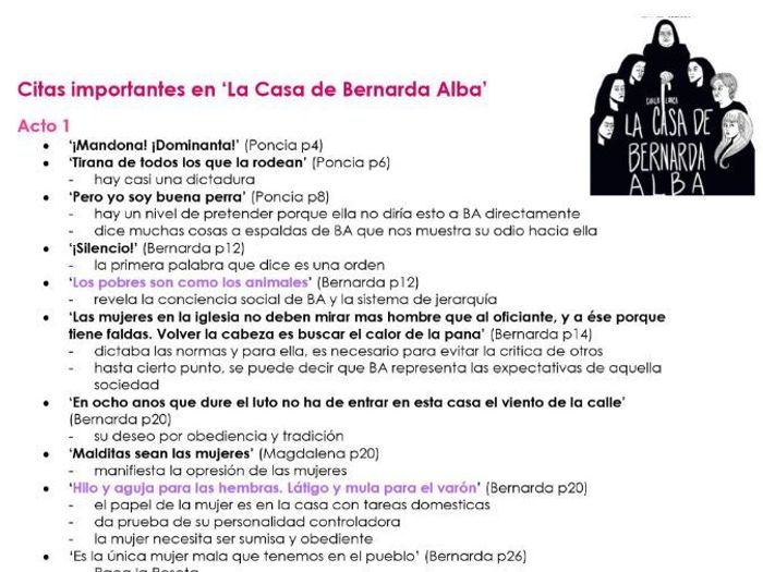 Analisis de la casa de bernarda alba