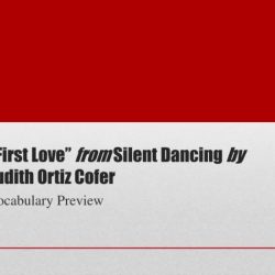 First love by judith ortiz cofer