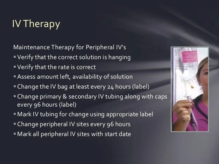 Iv therapy and peripheral access pretest