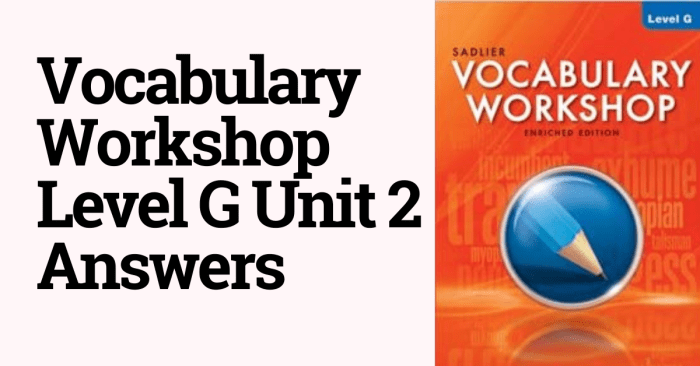 Vocabulary workshop level b unit 2 answers