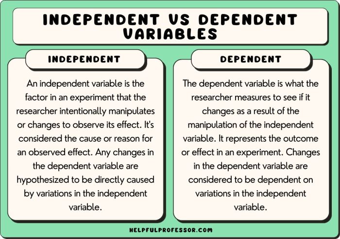 What the investigator varies in the experiment