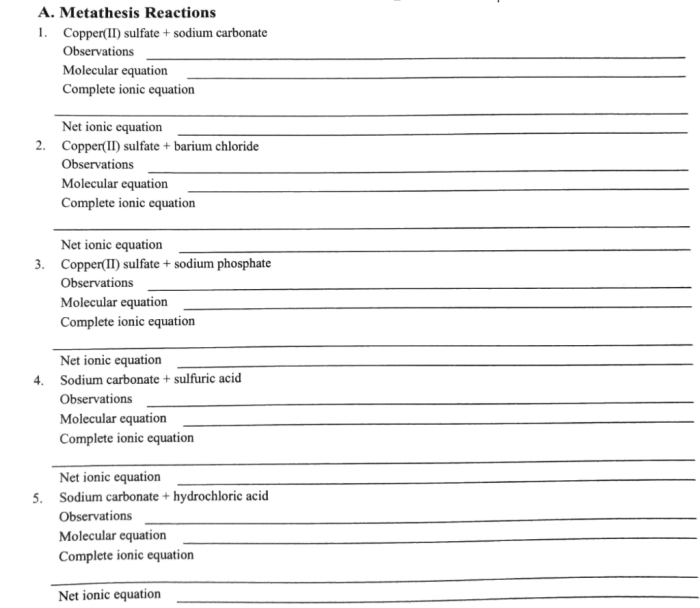 Metathesis reactions copper ii sulfate sodium carbonate