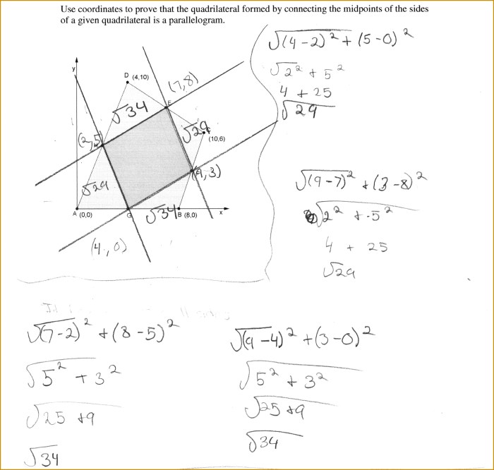 Polygons and quadrilaterals unit test part 1